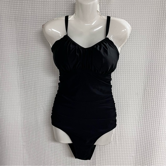 Aqua Eve Other - Aqua eve ladies Black One-Piece Swimsuit size 12 (NWOT)